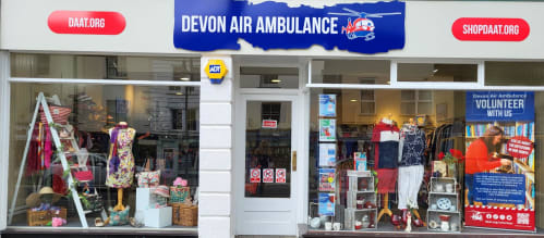 Devon Air Ambulance Okehampton shop front 