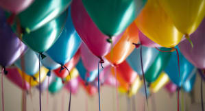 multicoloured balloons