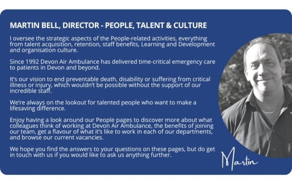 Martin Bell Director of People Culture and Talent testimonial