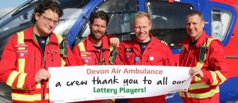 Thank you to members of our charity lottery! - Devon Air Ambulance Trust