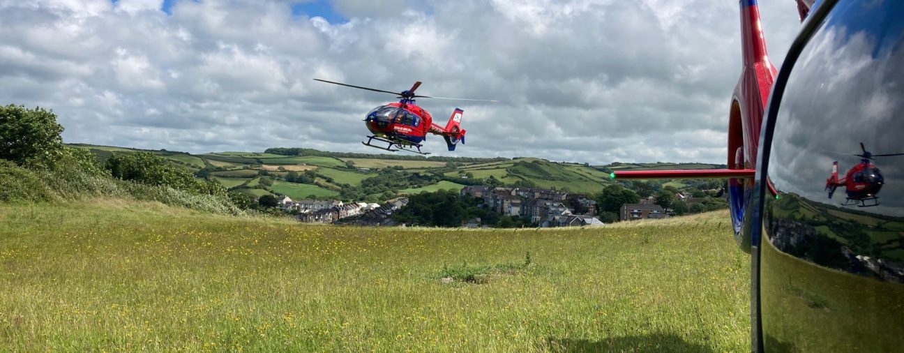 Two Devon Air Ambulance aircraft