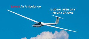 Gliding plane with wording "Gliding Open Day"