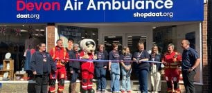 The opening of the Devon Air Ambulance shop in Tiverton