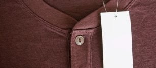 As-new garments with labels