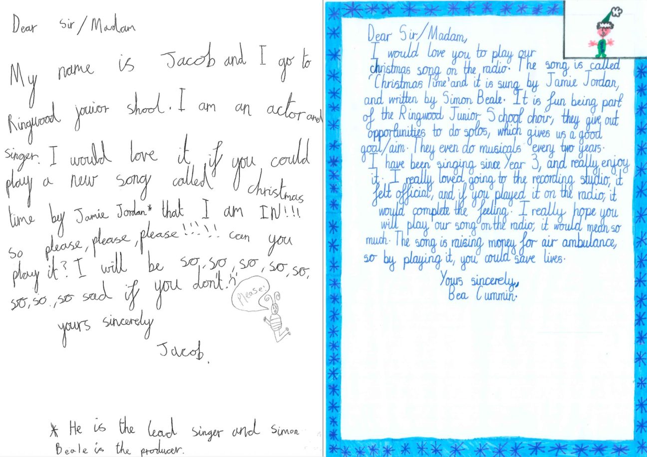 Letters to radio stations