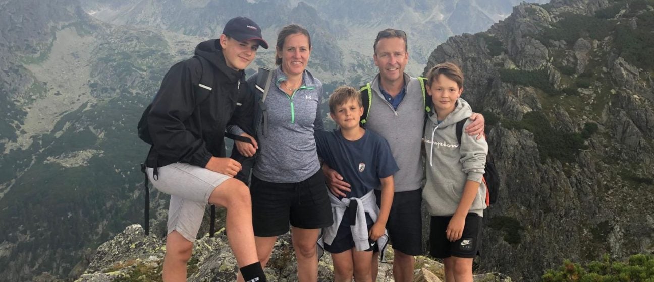 Olly and his family