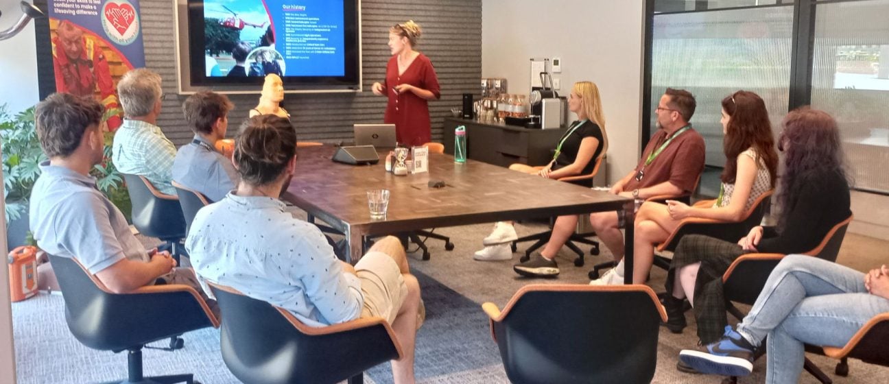 corporate training session led by a DAA clinician
