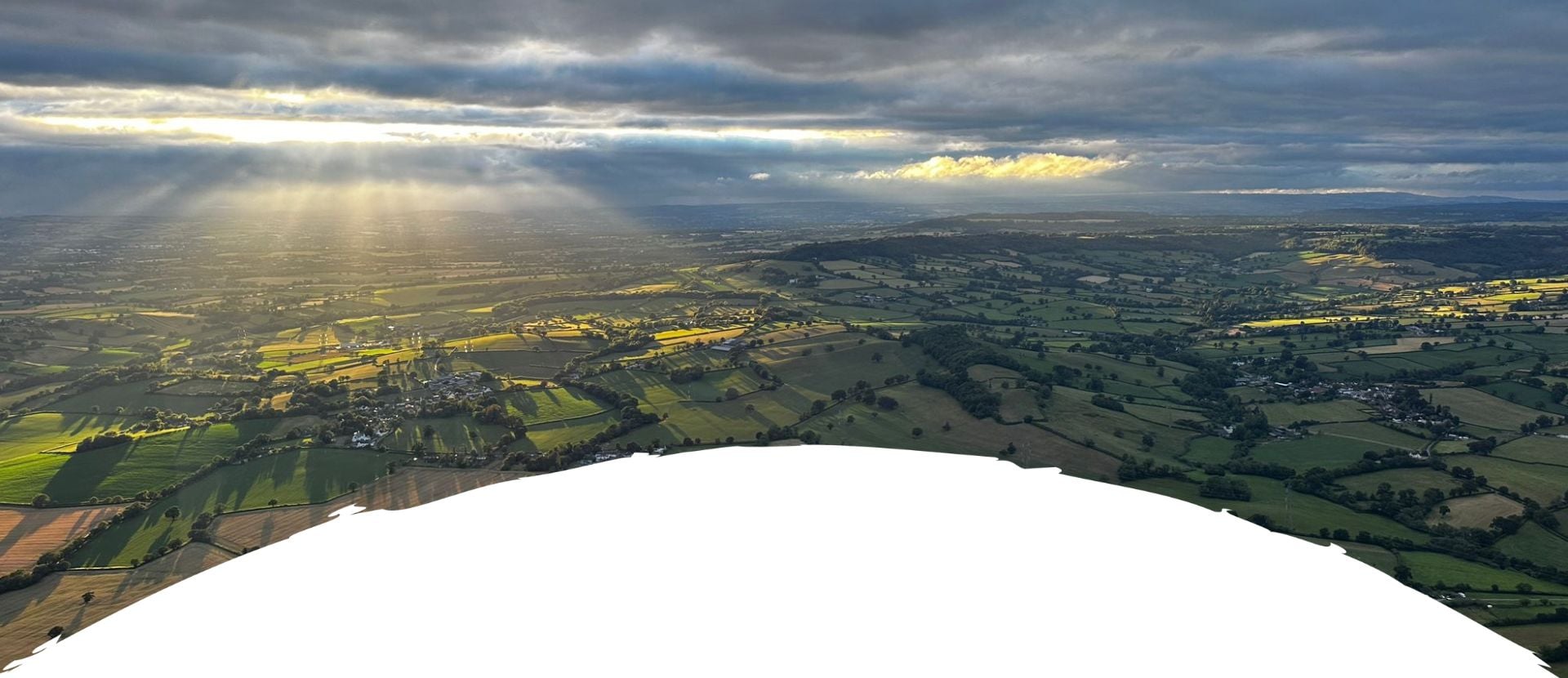 Aerial view of Honiton East Devon